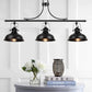 GZBtech Kitchen Island Black Dome 3-Lights Pendant