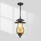 GZBtech Rustic Glass Lantern Outdoor Pendant Light