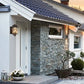 GZBtech Rustic Glass Lantern Outdoor Wall Sconce