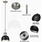 GZBtech Single Black Dome Pendant Light