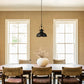 GZBtech Single Industrial Black Dome Pendant light