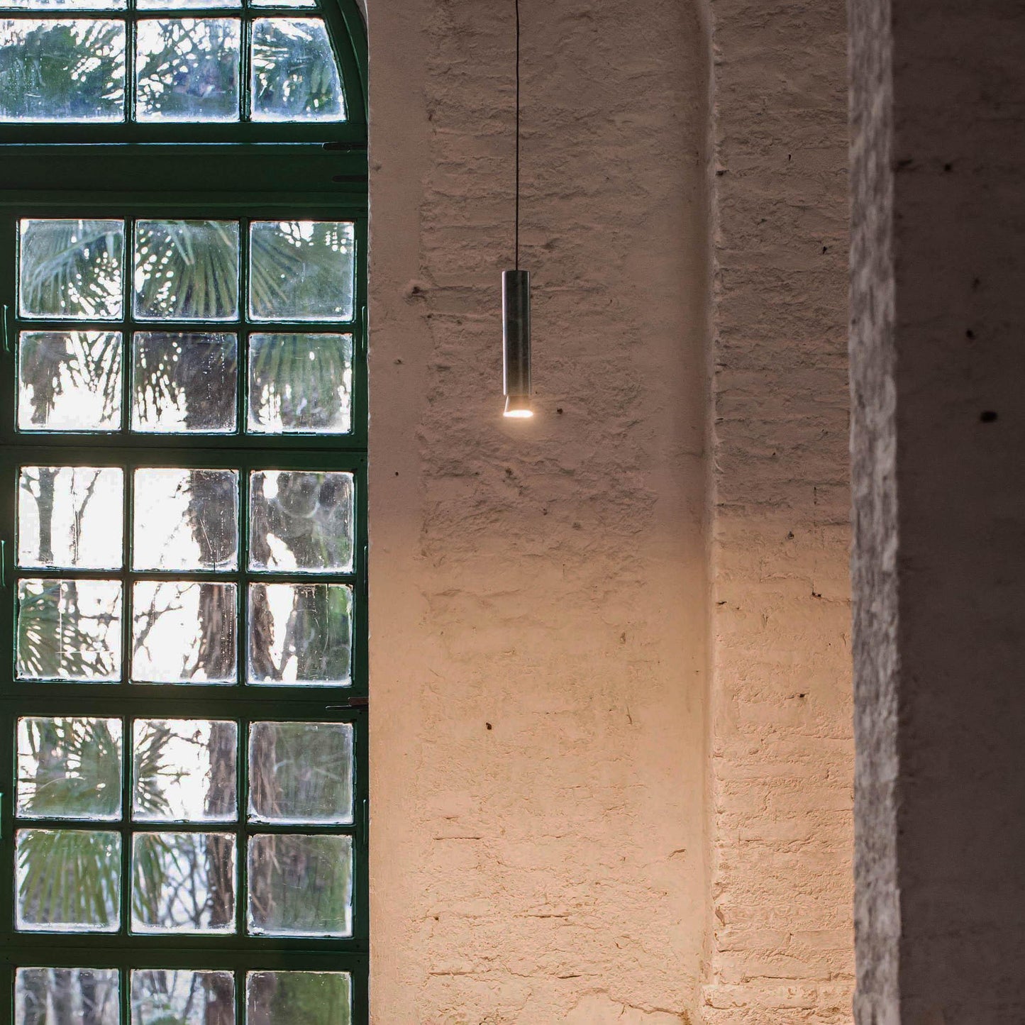 G.Luce Agua 2" 1-Light Guatemala Marble Body Pendant Light With Bronze Brass Shade