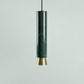 G.Luce Agua 2" 1-Light Guatemala Marble Body Pendant Light With Bronze Brass Shade