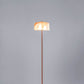 G.Luce Aura 62" 1-Light Satin Light Gold, Copper Or Bronze Finish Floor Lamp With Decorative Glass Shade