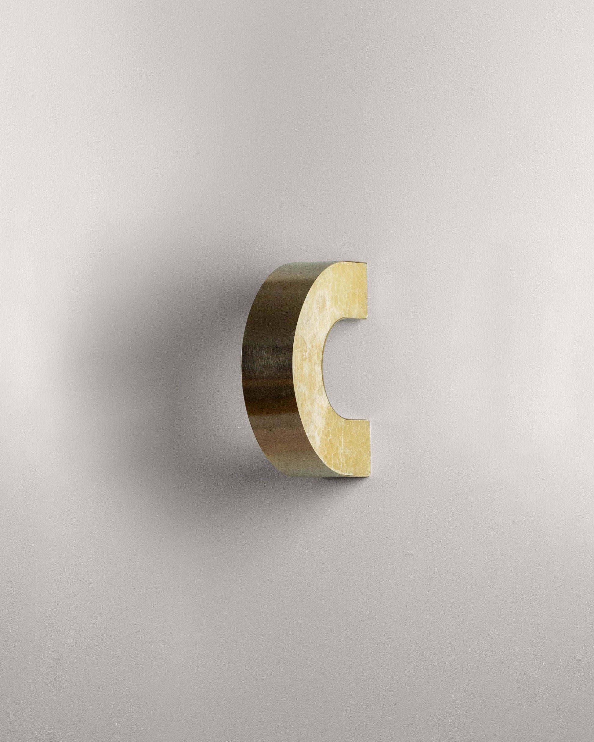 G.Luce Bridget 10" Brass In A Light Satin Gold Finish Wall Lamp
