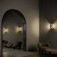 G.Luce Bridget 10" Brass In A Light Satin Gold Finish Wall Lamp