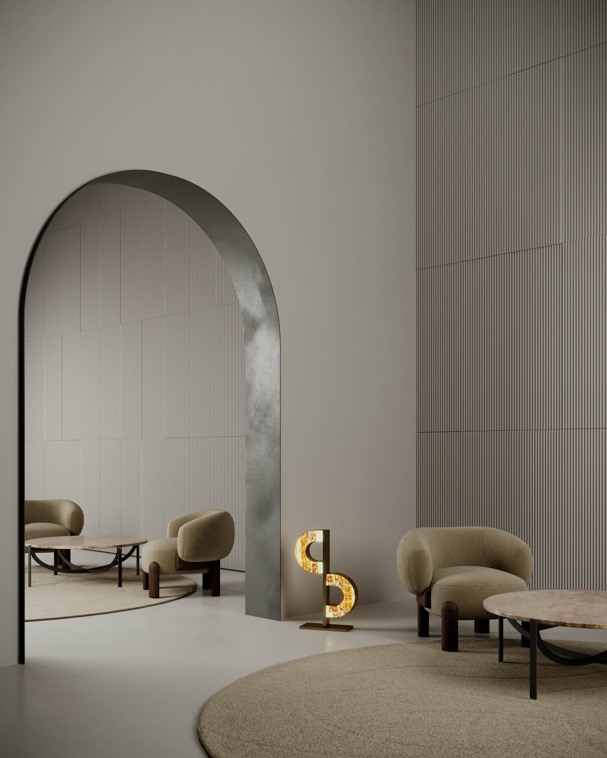 G.Luce Bridget 26" Brass In A Light Satin Gold Finish Bigger Table Lamp