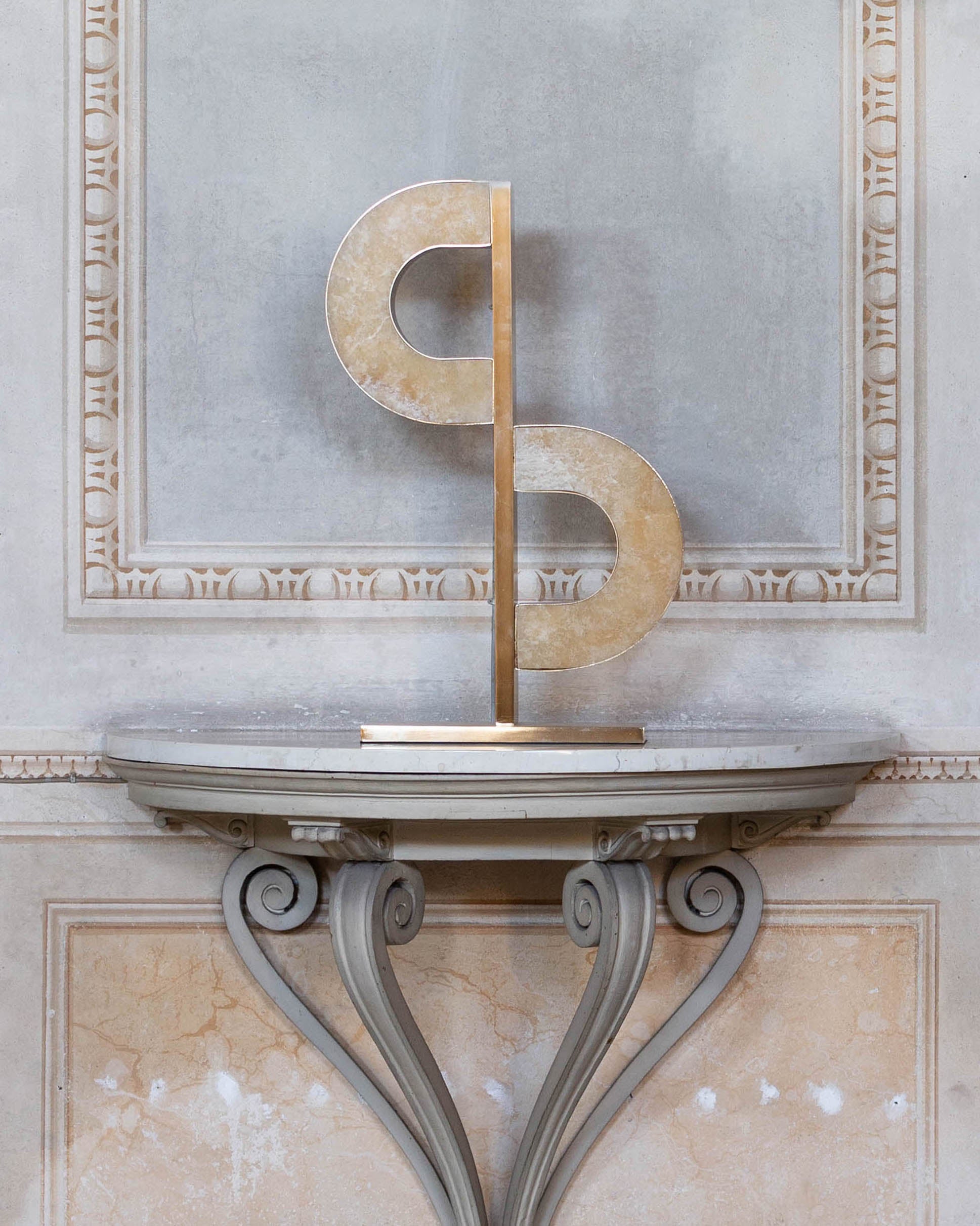 G.Luce Bridget 26" Brass In A Light Satin Gold Finish Bigger Table Lamp
