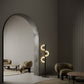 G.Luce Bridget 56" Brass In A Light Satin Gold Finish Floor Lamp