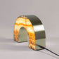 G.Luce Bridget 7" Brass In A Light Satin Gold Finish Small Table Lamp