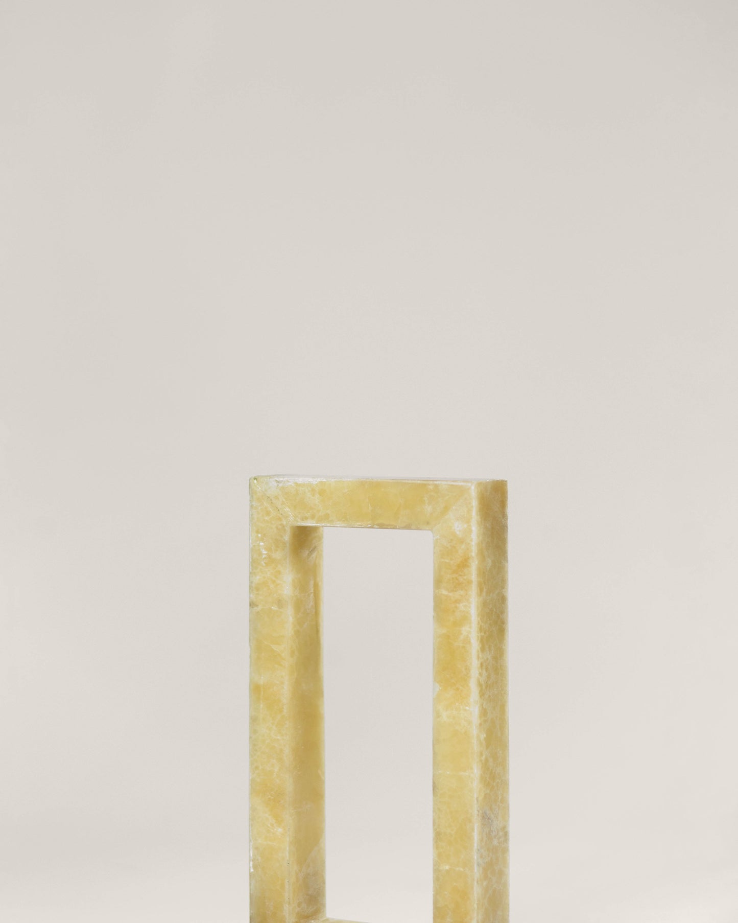 G.Luce Calipso 13" Wood & Amber Onyx Frame Finish Table Lamp