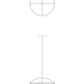 G.Luce Dome 20" Satin & Enamelled Glass Pendant Light