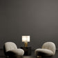 G.Luce Empire Brass In A Light Satin Gold Or Bronze Finish Table Lamp With Percalline Lampshade