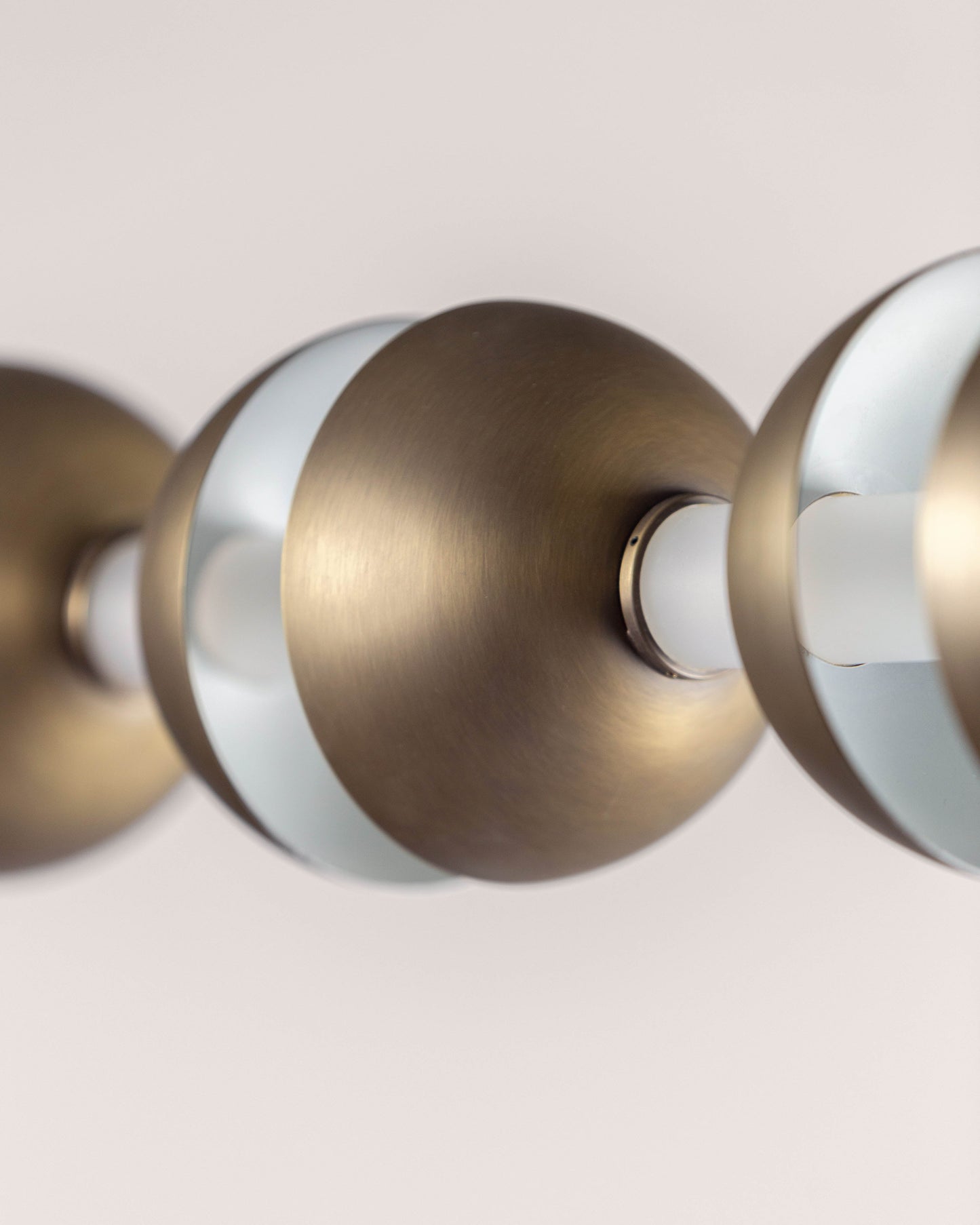 G.Luce Generator 51" 5-Light Bronze & Satin Plexiglass Pendant Light