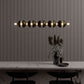 G.Luce Generator 51" 5-Light Bronze & Satin Plexiglass Pendant Light