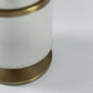 G.Luce Lucciola 10" Large Light Bronzed Brass Finish Table Lamp With Satin Pirex Glass Diffuser