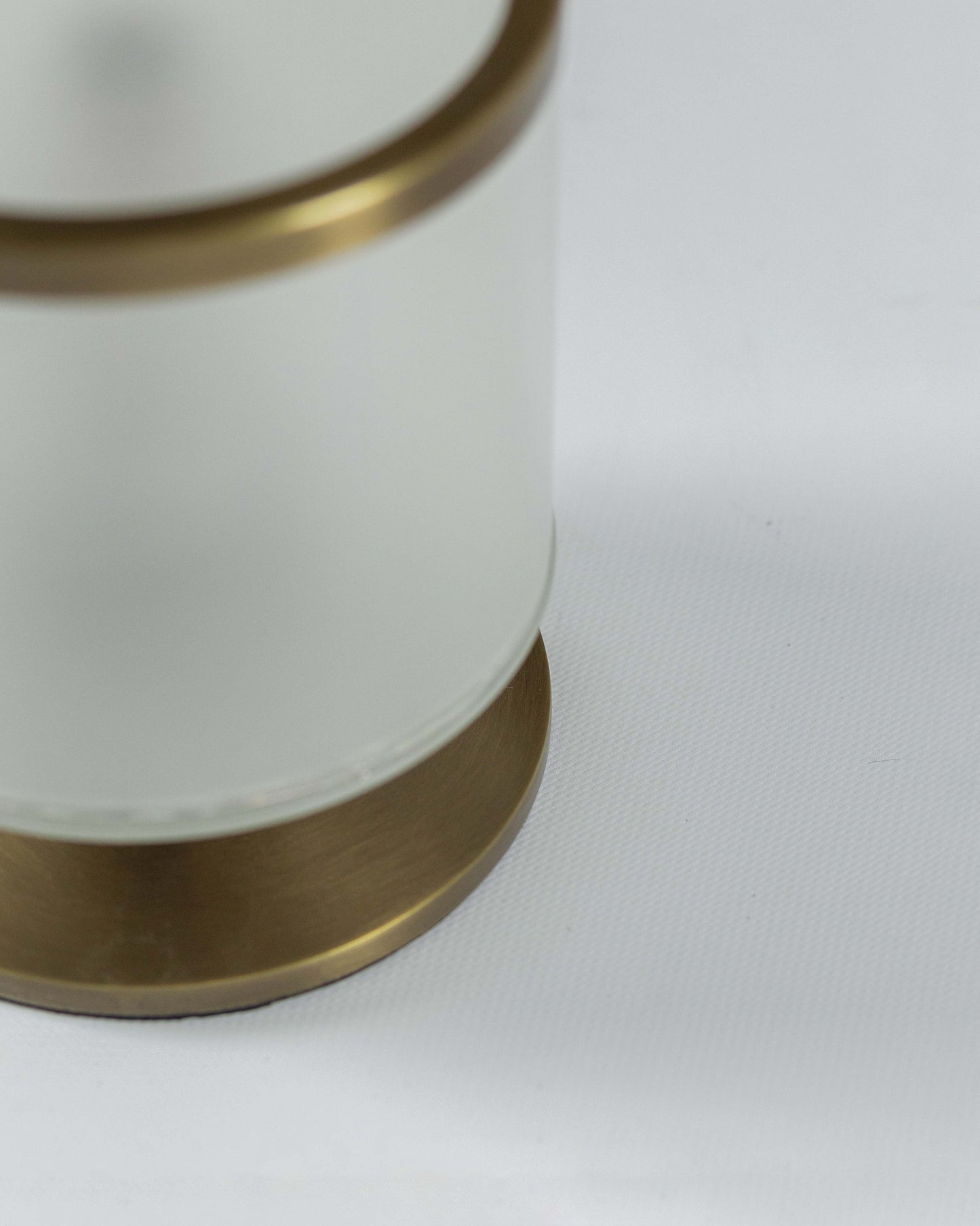 G.Luce Lucciola 10" Large Light Bronzed Brass Finish Table Lamp With Satin Pirex Glass Diffuser