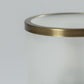 G.Luce Lucciola 10" Large Light Bronzed Brass Finish Table Lamp With Satin Pirex Glass Diffuser
