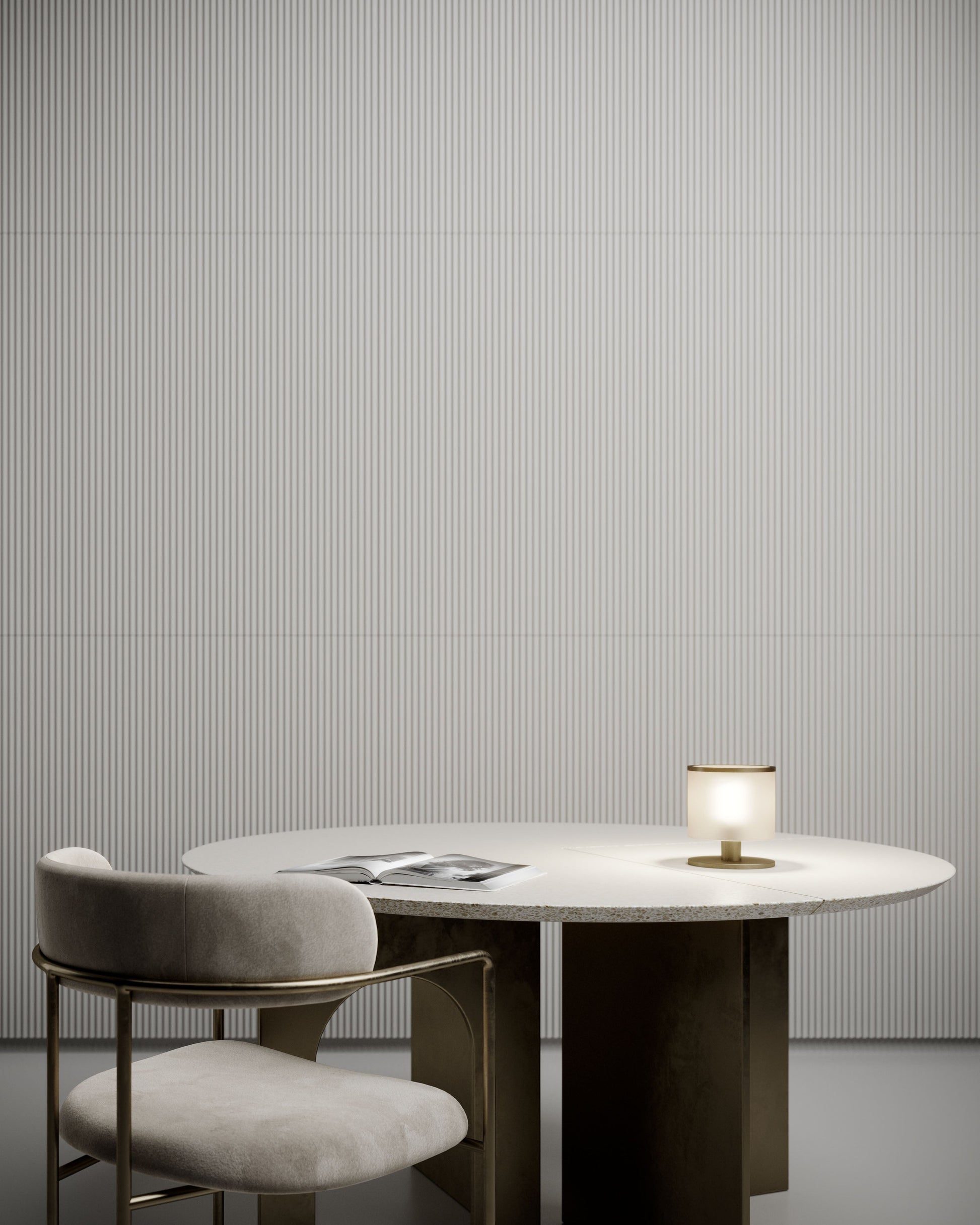 G.Luce Lucciola 7" Small Light Bronzed Brass Finish Table Lamp With Satin Pirex Glass Diffuser