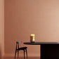 G.Luce Naica Satin Gold Finish Table Lamp With Tiger Onyx Diffuser