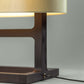 G.Luce Tour 19" Natural Brushed Oak Table Lamp With Percalline Shade