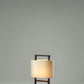 G.Luce Tour 19" Natural Brushed Oak Table Lamp With Percalline Shade