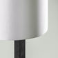 G.Luce Tour 69" Natural Brushed Oak Floor Lamp With Percalline Shade