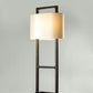 G.Luce Tour 69" Natural Brushed Oak Floor Lamp With Percalline Shade