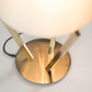 G.Luce Zena 16" Light Satin Gold Table Lamp With Opal Glass Shade