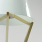 G.Luce Zena 23" Light Satin Gold Table Lamp With Opal Glass Shade