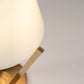 G.Luce Zena 23" Light Satin Gold Table Lamp With Opal Glass Shade