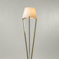 G.Luce Zena 65" Light Satin Gold Floor Lamp With Opal Glass Shade