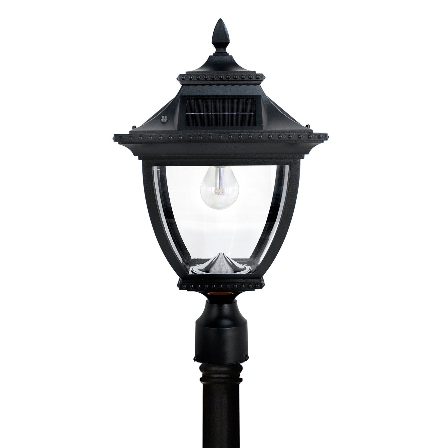 Gama Sonic Pagoda Bulb Solar Lamp Post - Single Lamp