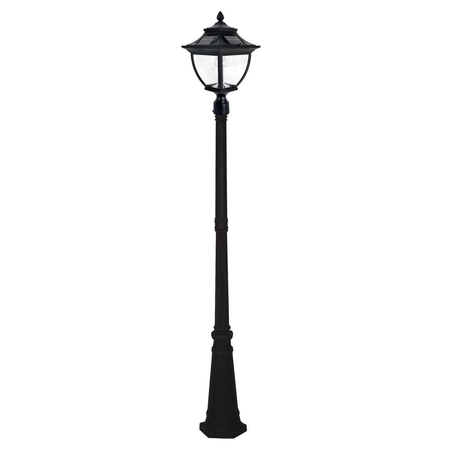 Gama Sonic Pagoda Bulb Solar Lamp Post - Single Lamp