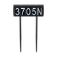 Gama Sonic Solar Address Sign in Black with Dual Color LEDs