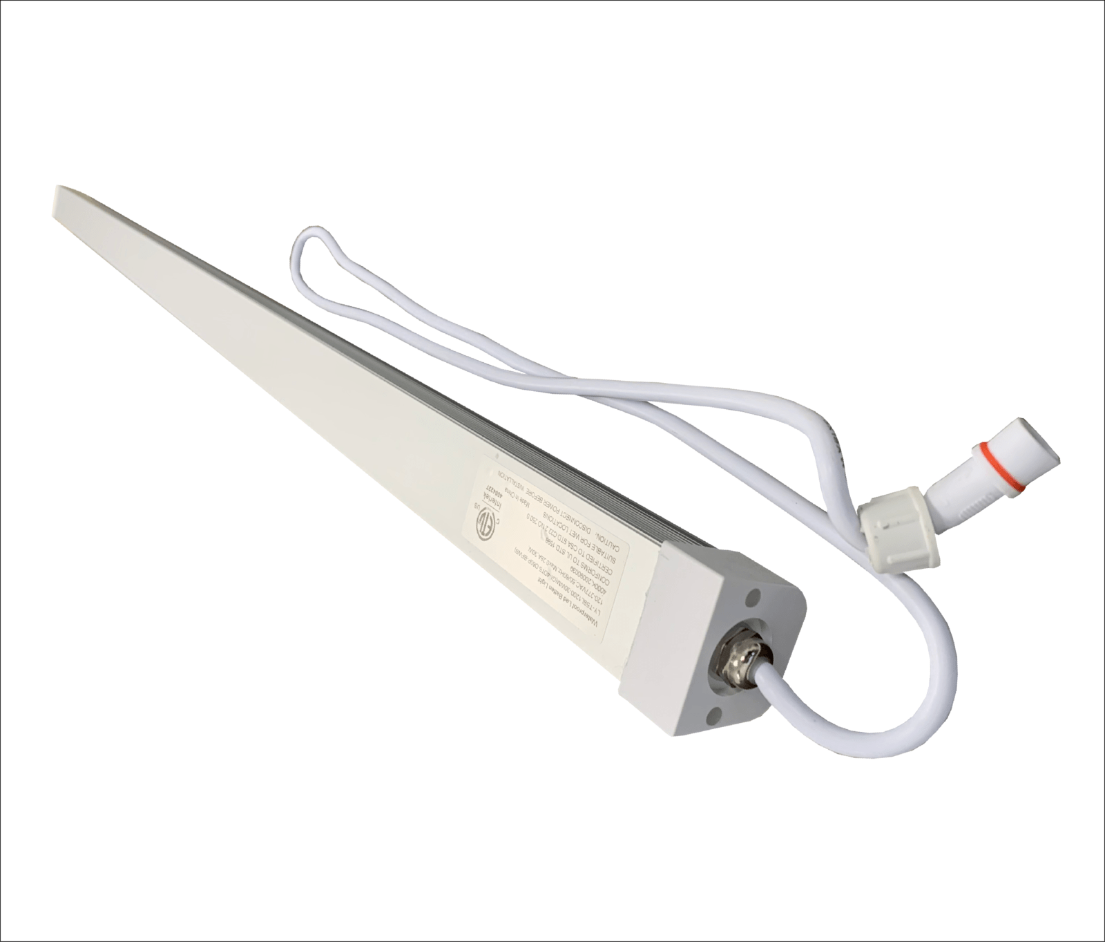 Green Ignite 4' Dimmable LED 3000K Waterproof Double T5 Single Cable Out Batten Fixture With Frosted Cover