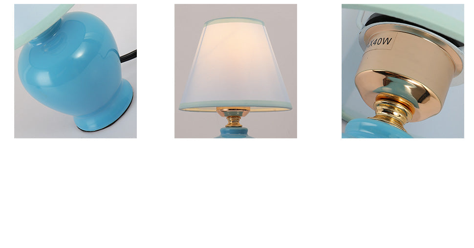 Highlight USA Modern Mini 1-Light Blue Table Lamp