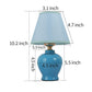 Highlight USA Modern Mini 1-Light Blue Table Lamp