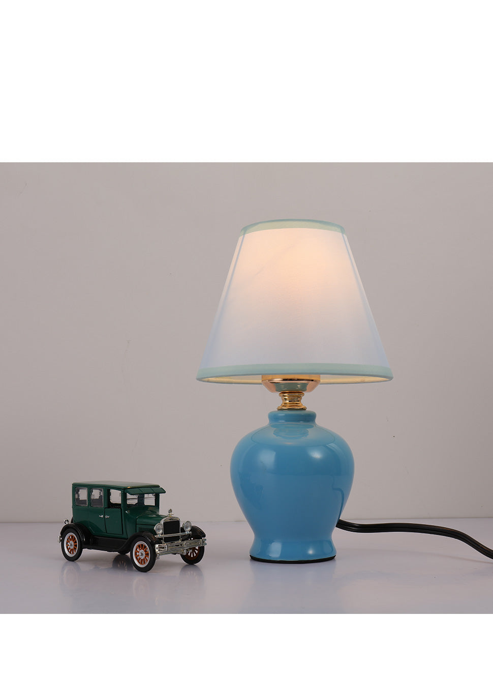 Highlight USA Modern Mini 1-Light Blue Table Lamp