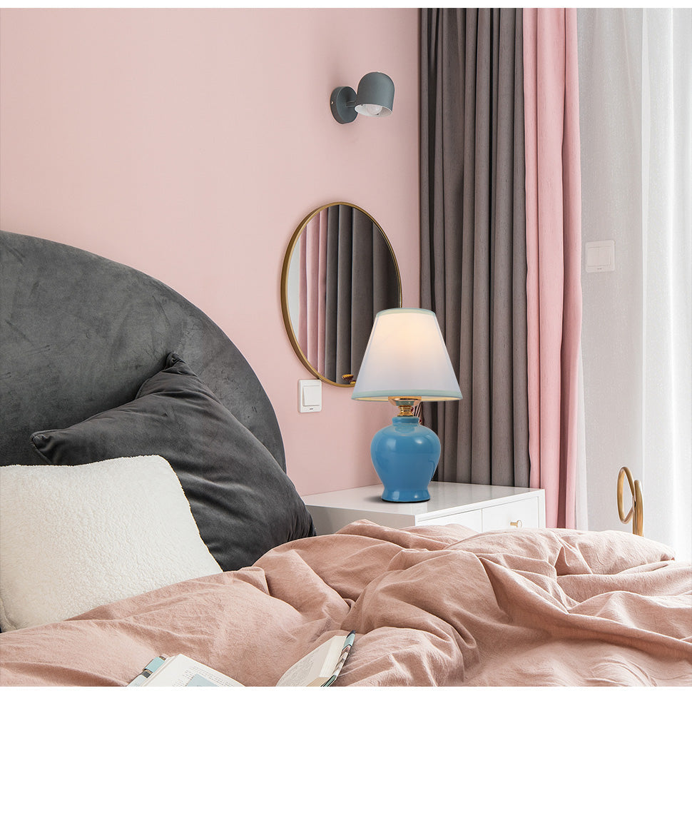 Highlight USA Modern Mini 1-Light Blue Table Lamp