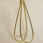 HomeRoots 10" Empire Hardback Slanted Broadcloth Lampshade in Ivory Finish