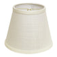 HomeRoots 10" Empire Hardback Slanted Linen Lampshade in White Finish
