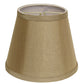 HomeRoots 10" Empire Hardback Slanted No Slub Lampshade in Pale Brown Finish