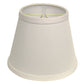 HomeRoots 10" Empire Hardback Slanted No Slub Lampshade in White Finish