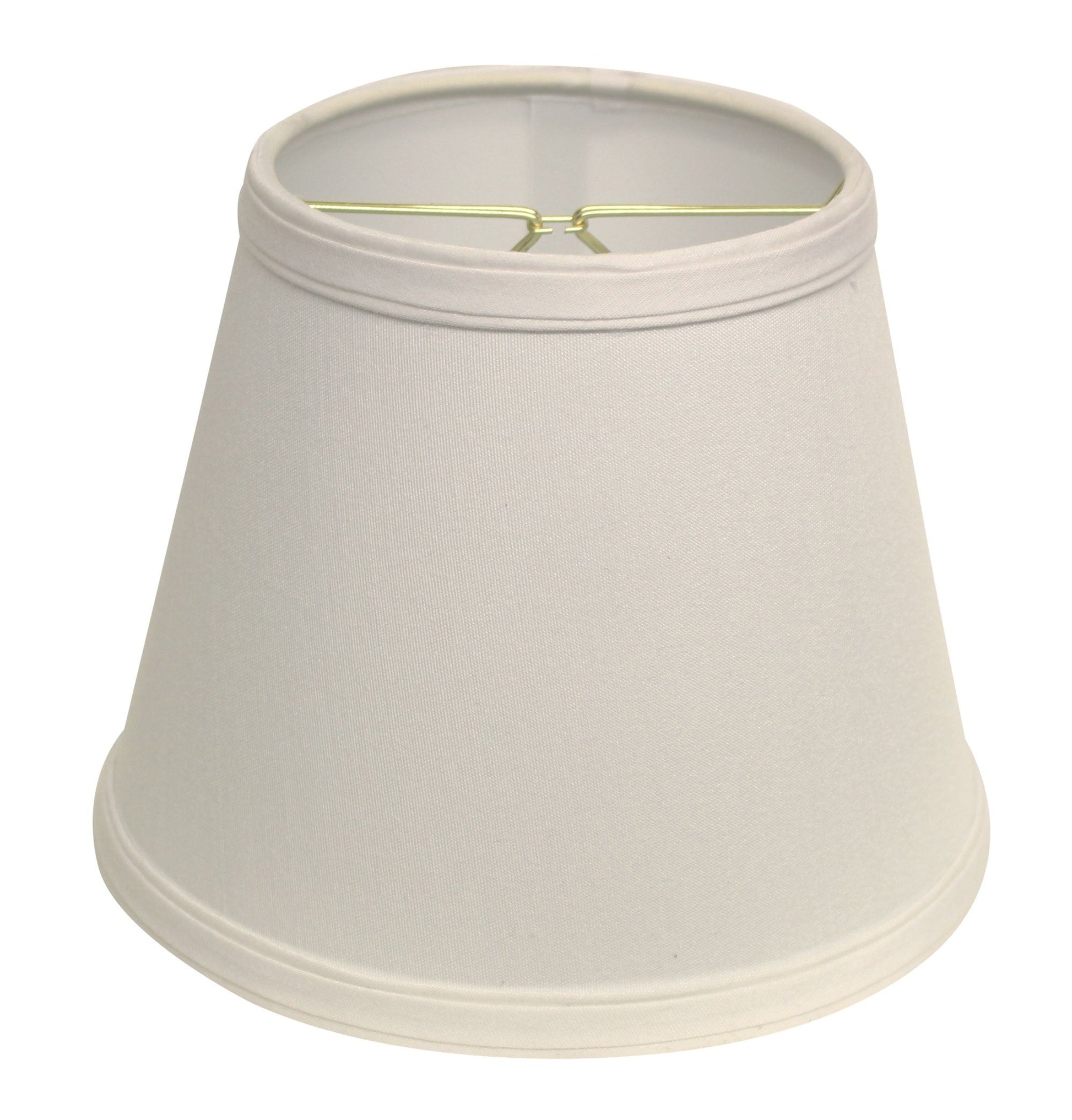 HomeRoots 10" Empire Hardback Slanted No Slub Lampshade in White Finish