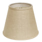 HomeRoots 10" Hardback Empire Linen Lampshade in Dark Wheat Finish
