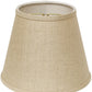 HomeRoots 10" Hardback Empire Linen Lampshade in Dark Wheat Finish