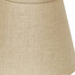 HomeRoots 10" Hardback Empire Linen Lampshade in Dark Wheat Finish