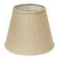HomeRoots 10" Hardback Empire Linen Lampshade in Dark Wheat Finish