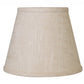 HomeRoots 10" Hardback Empire Linen Lampshade in Light Wheat Finish